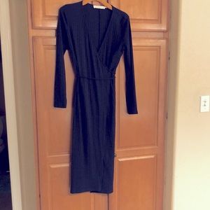 ASTR dark navy dress